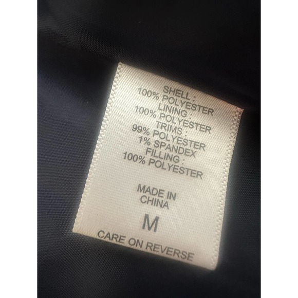 Women NYCO M navy blue puffer coat hood comfy & warm coat great condition - Picture 3 of 6